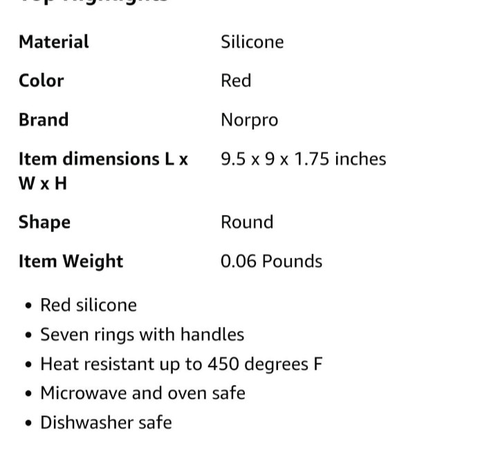 NEW NORPRO SILVER DOLLAR SILICONE RING