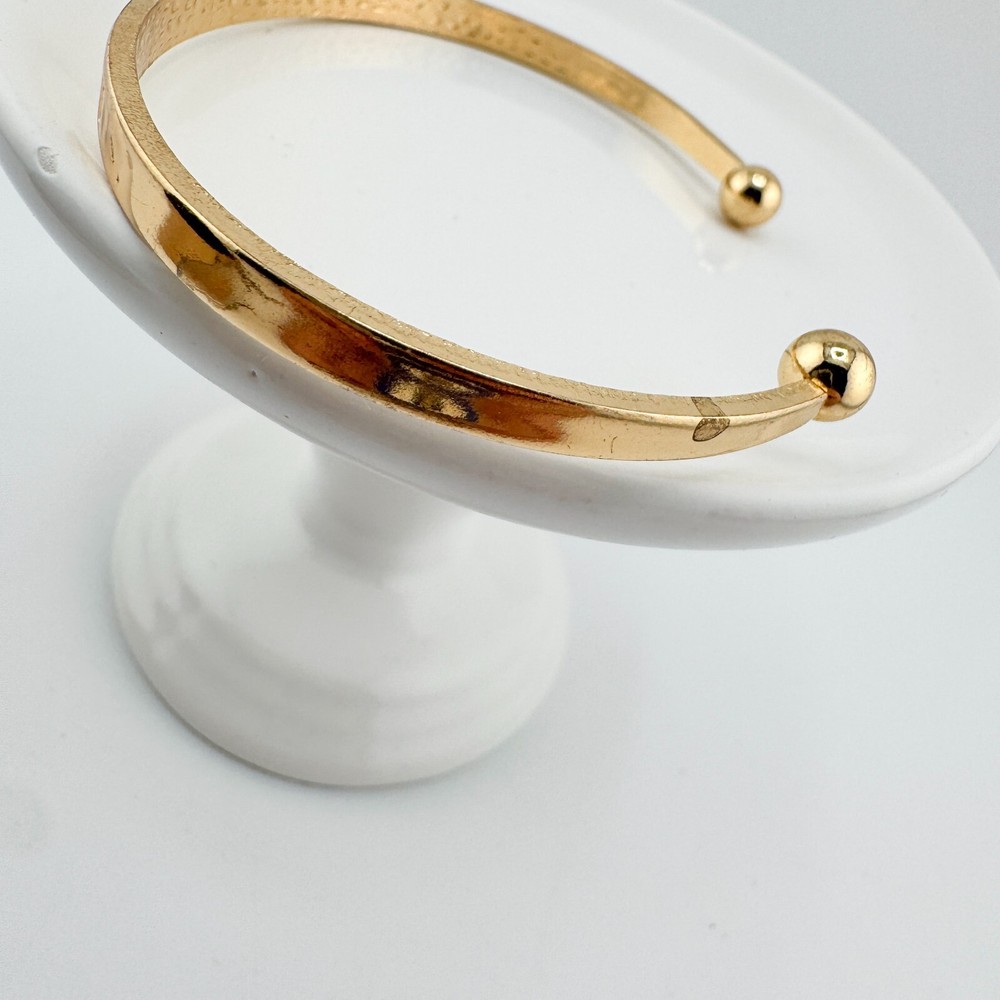 Vintage 2 Cuff Love Caviar Bead Bracelets Stack Layer Retro Minimalist