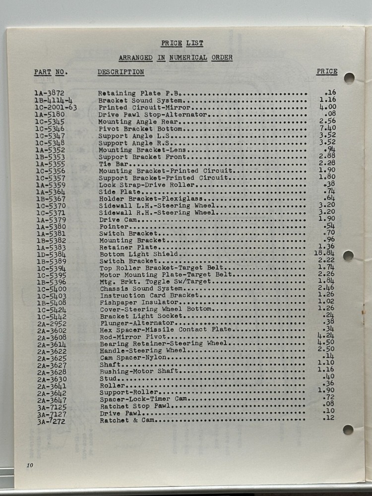 ORIGINAL-WILLIAMS ELECTRONICS-FLOTILLA-SCHEMATICS-CATALOG SUPPLEMENT