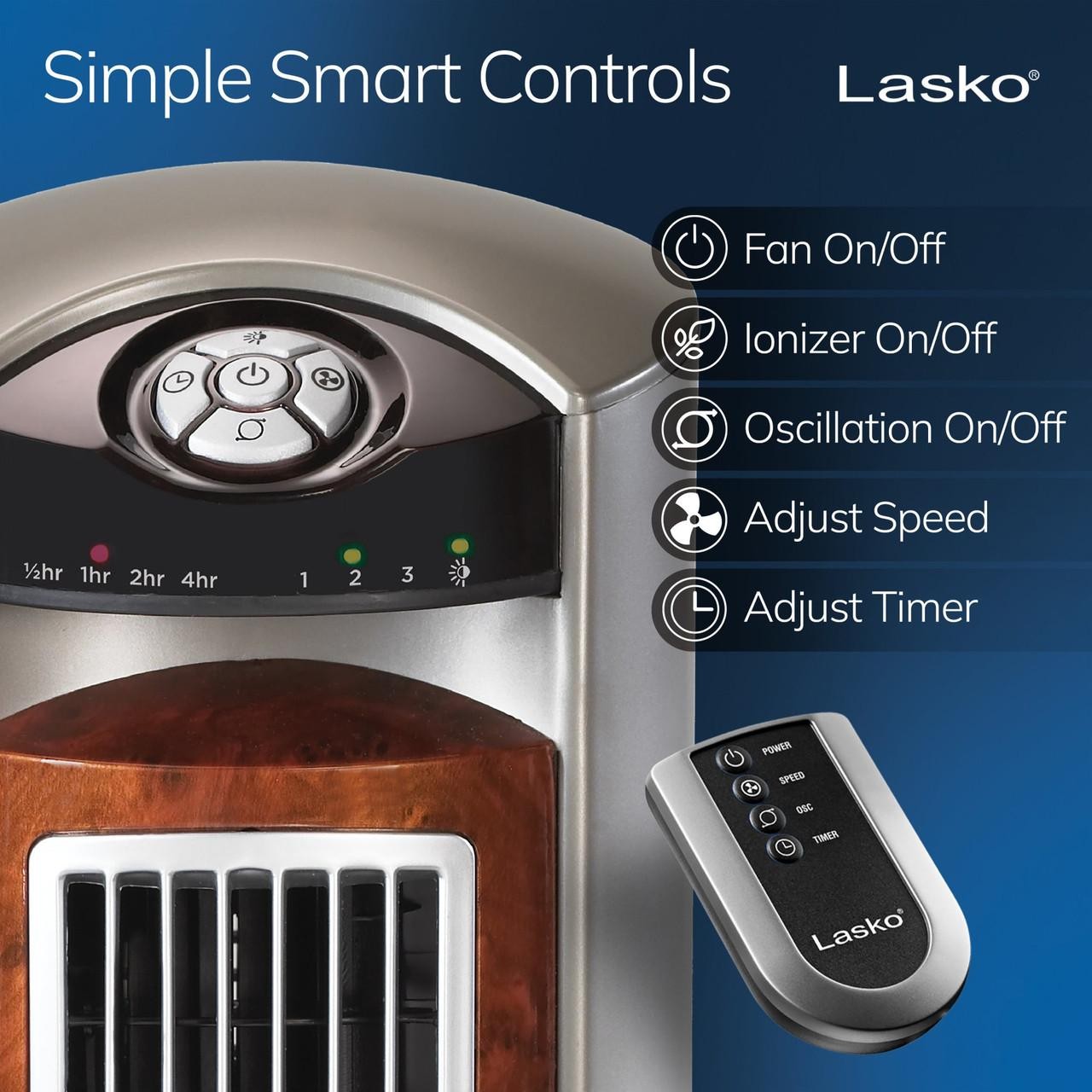 Lasko T42954 42" Wind Curve Oscillating Tower Fan
