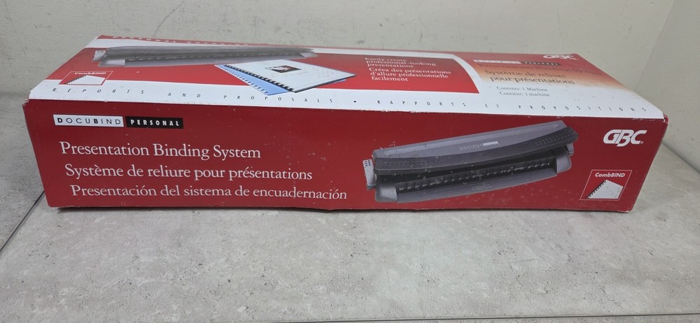 GBC Docubind Personal Presentation Binding System Machine Book Binder #7704100
