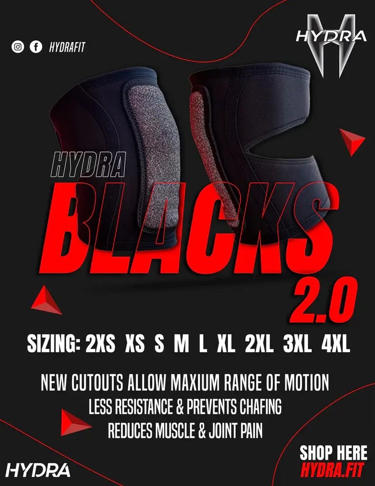Hydra Black 2.0 Knee Pads