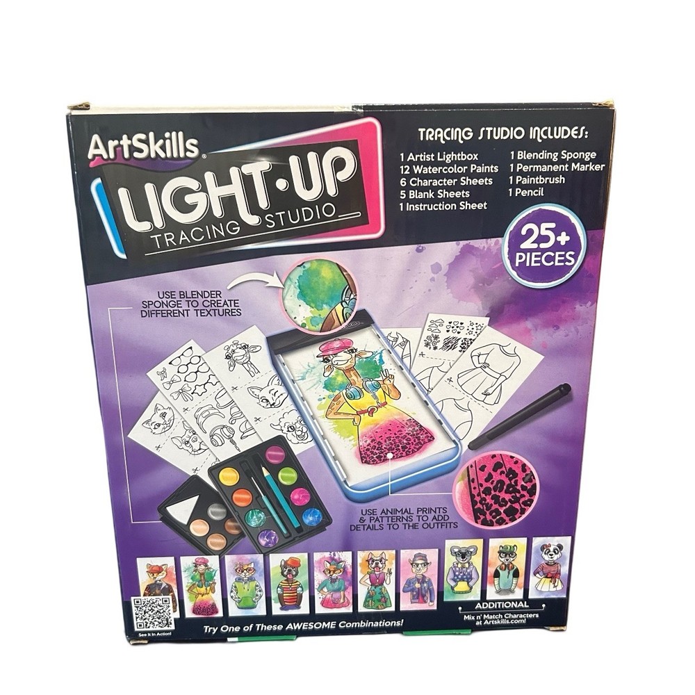 ArtSkills Light Up Tracing Studio Lightbox Create Paint Styles Nostalgic Gift