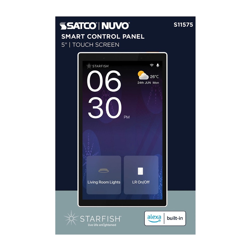 Nuvo Lighting S11575 Starfish 5" In-Wall Control Panel