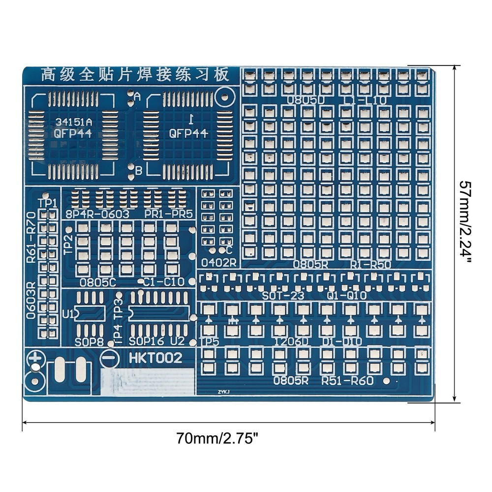 Soldering Practice Board, 1 Set Electronics Kit Prototype PCB Board DIY LED, 5V