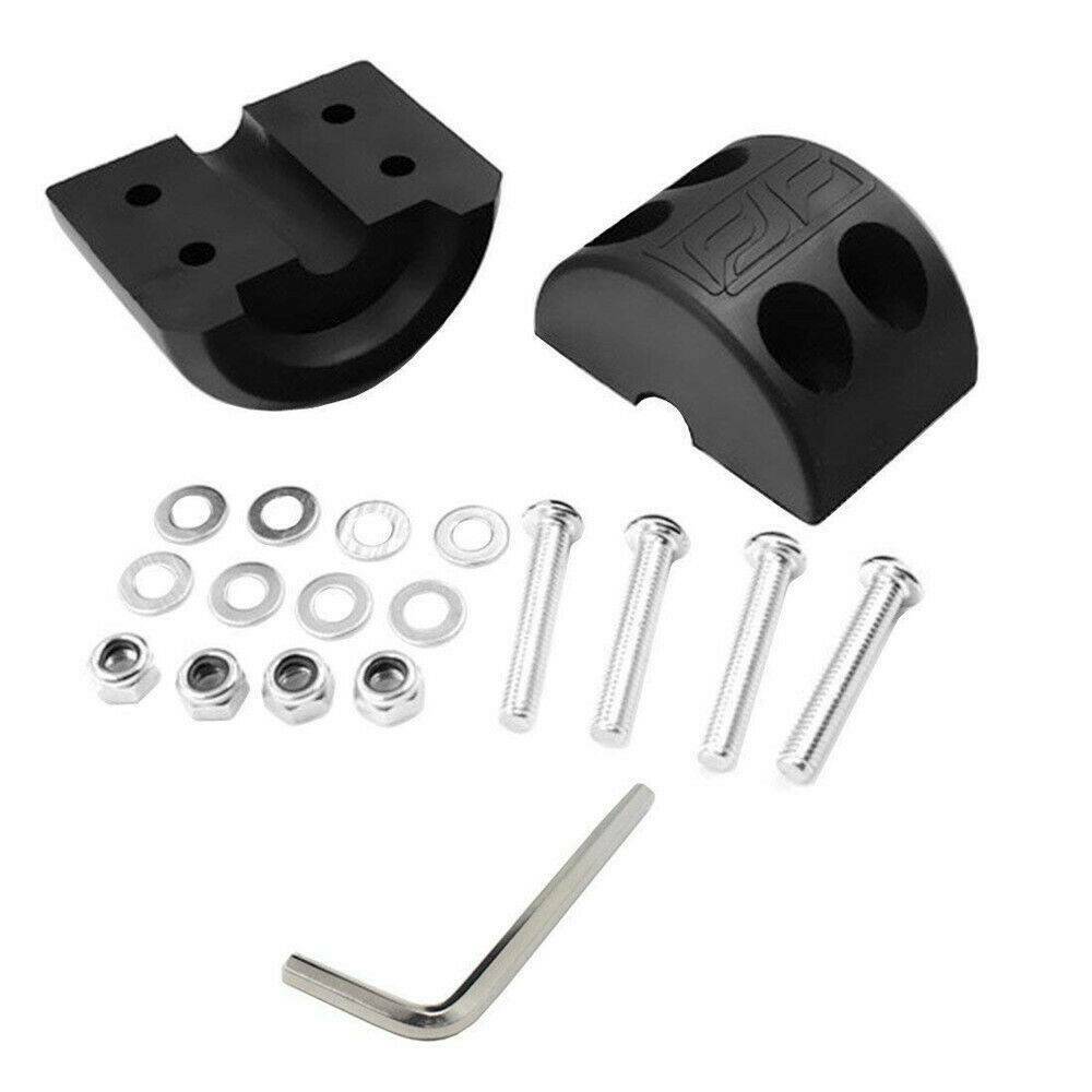 2pcs Black Winches Cable Hook Stopper Set Rubber Cushion For UTV
