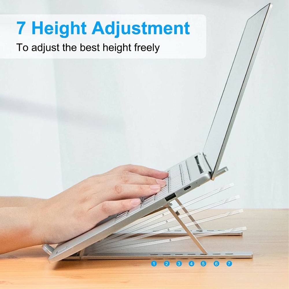 Portable Laptop Notebook Ipad Computer Multi-Angle Adjustable Foldable Stand