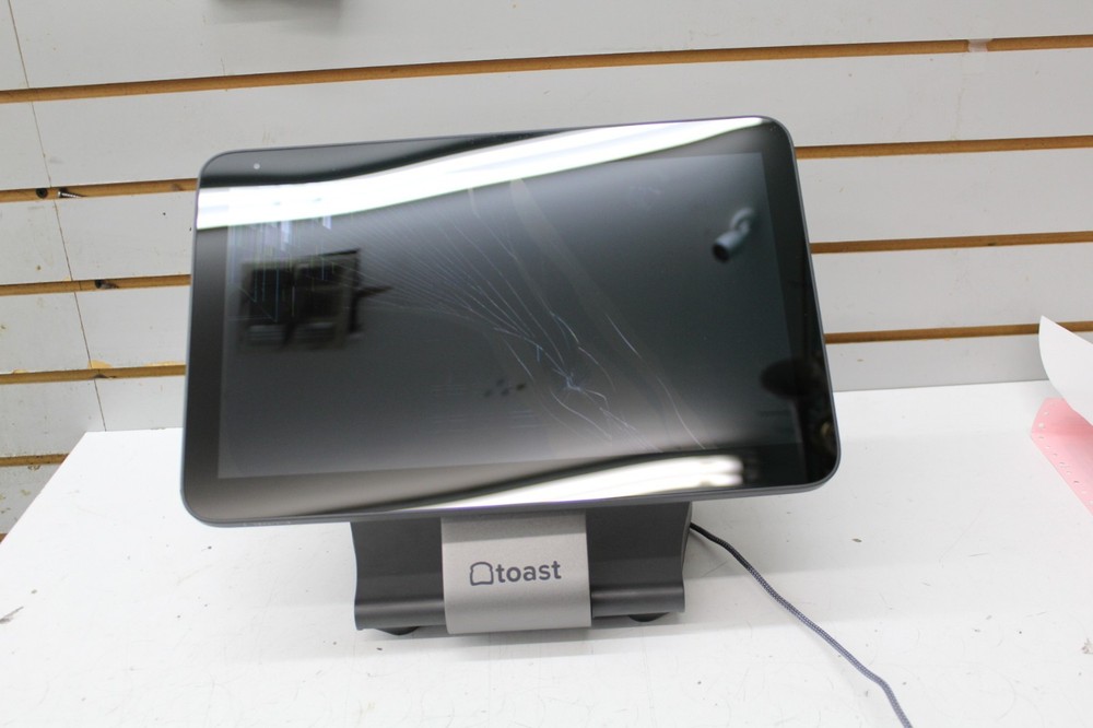 Toast Flex 3 POS Terminal Data Processing System CRACKED SCREEN NEW