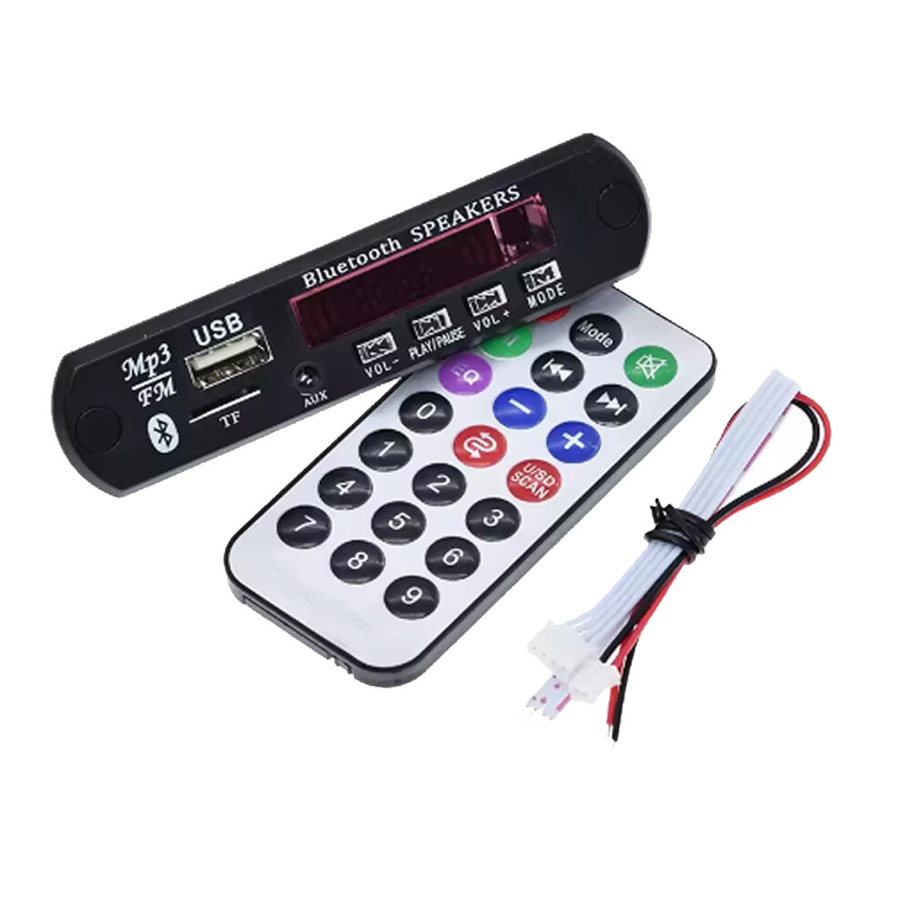 3x Wireless Bluetooth MP3 12V WMA Decoder Board Audio Module USB Radio+Battery