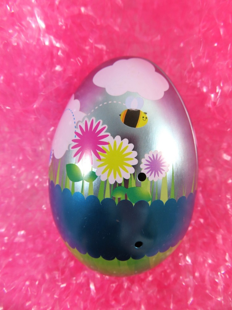 Empty Tin Easter Eggs With Ventilation Holes Candy Containers Spring Décor