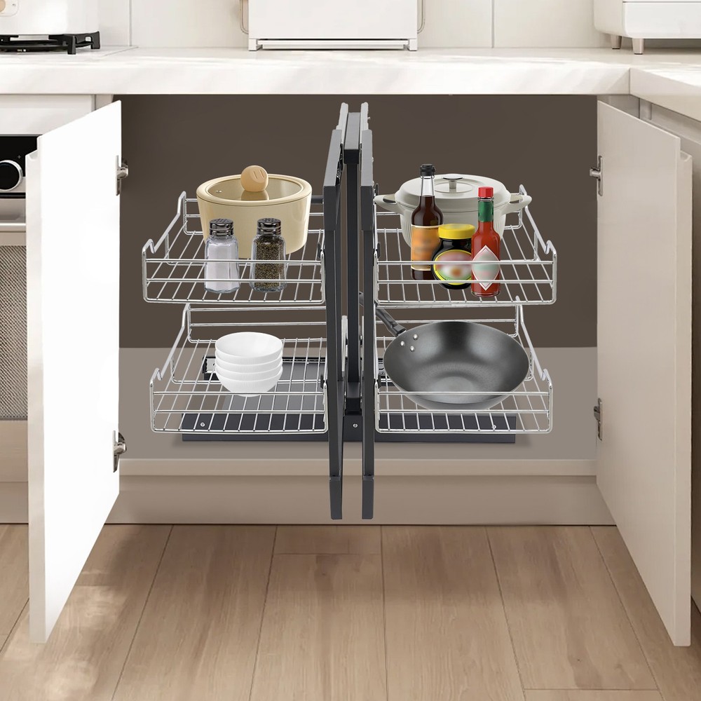 Blind Corner Organizer Pull-out Cupboard Organizer Pull-out Pantry Shelves