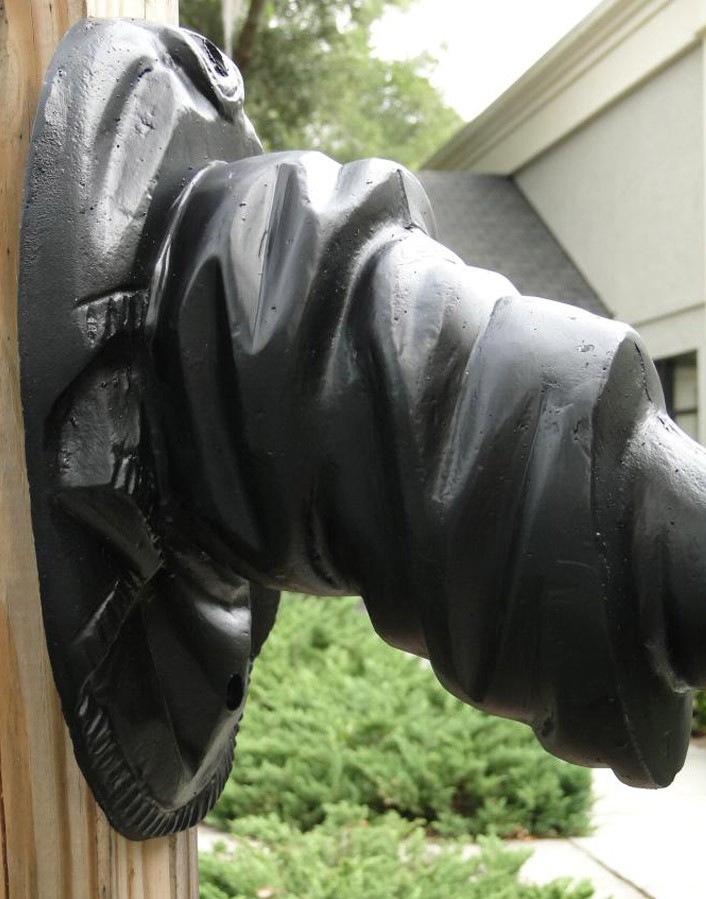 Statue of Liberty Torch Bearing ARM Wall Sconce and Shade