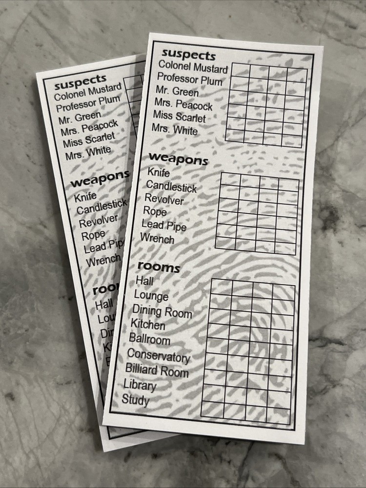 NEW Clue Replacement Detective Note Pad 100 Sheets