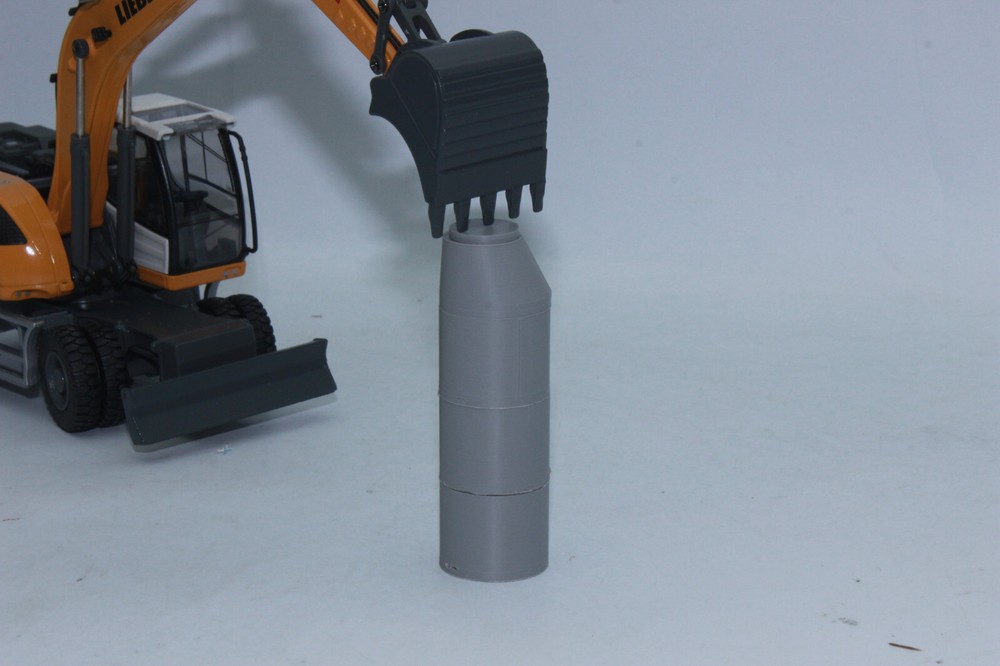Versitz Pit 1:50 Soak Pit Clarification Pit Shaft Ring Cone + Lid Gray