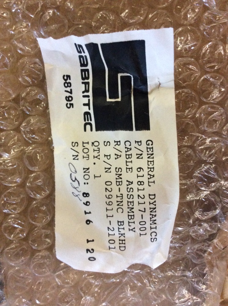 6181217-001 Cable Assembly,spec