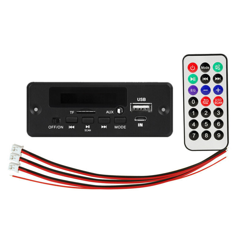 Car 2X25W Amplifier Decoder Board 12V Bluetooth Mp3 FM Radio Audio Module