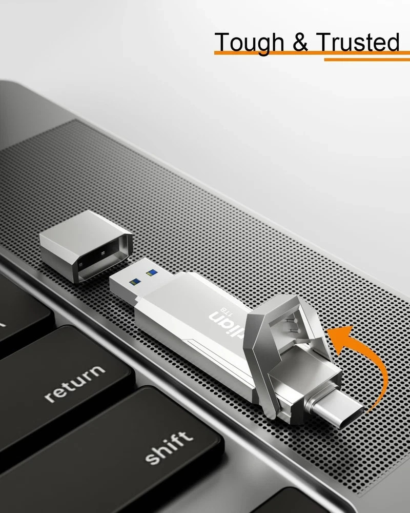 1TB External Portable SSD USB Solid State Drive Up to 1000MB/s USB 3.2 Gen 2 ...