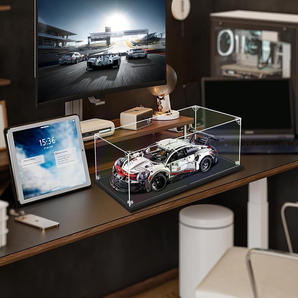 Acrylic Display Case for 1:24 Scale Toy Car Dustproof Clear Display Box