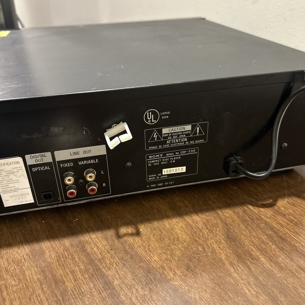 Sony Pulse Compact Disc Played CDP-C515