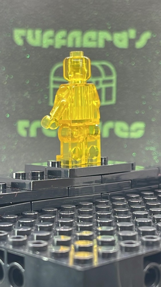 CUSTOM BLANK MOC TRANSPARENTYELLOW MINIFIG