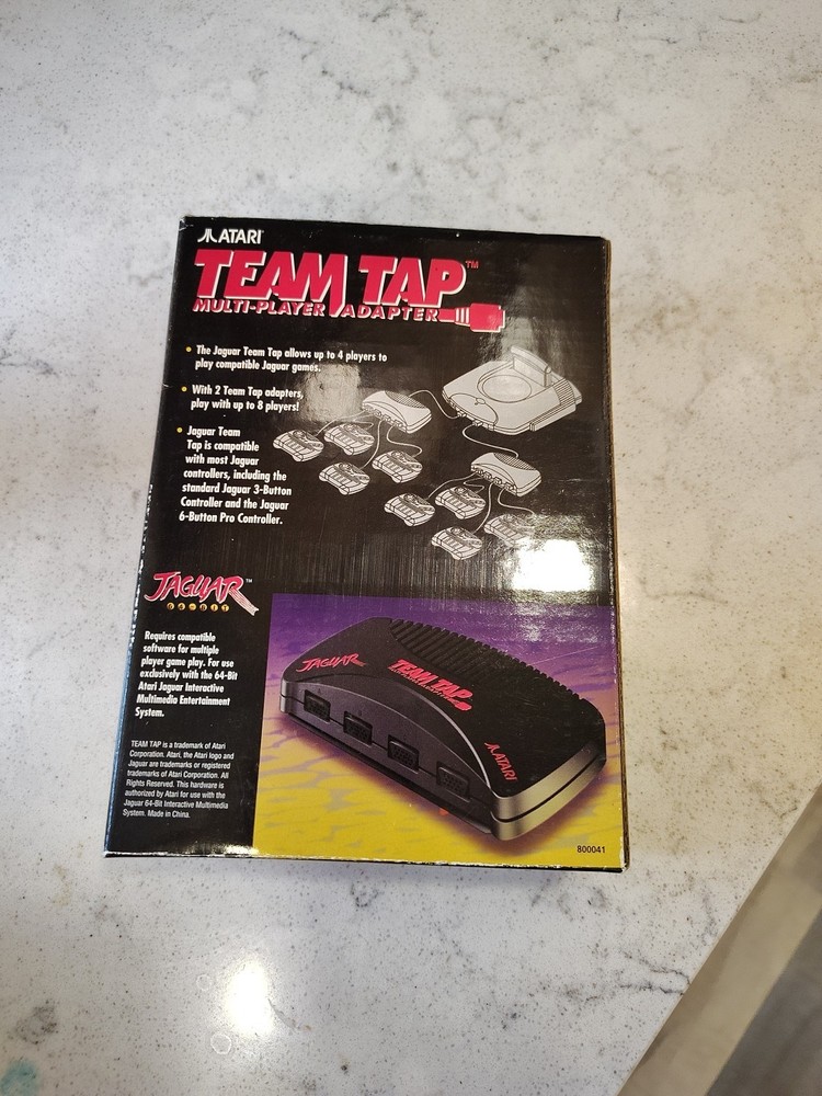 Brand New TEAM TAP Atari Jaguar Multi Player Adapter - CIB