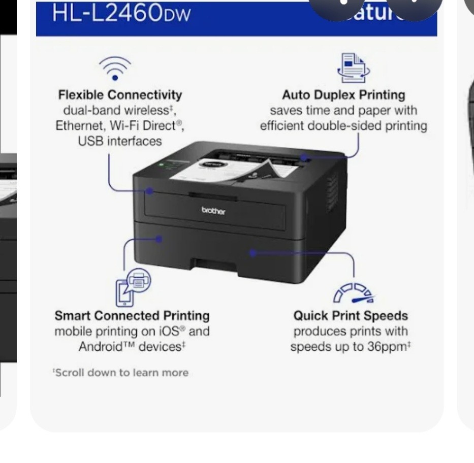 Brother HL-L2360DW Wireless Duplex Laser Printer