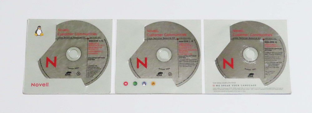Novell SUSE Linux Enterprise Server 9, Linux Professional 8.2 / 9.1 — 3 DVD Set