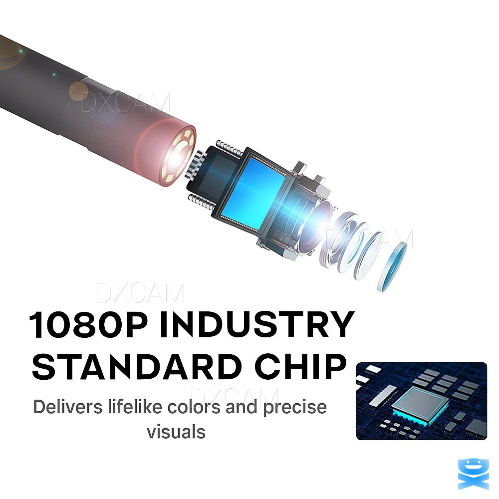 LCD Endoscope 1080P HD Industrial Borescope 4.3inch 8mm Inspection Snake Camera