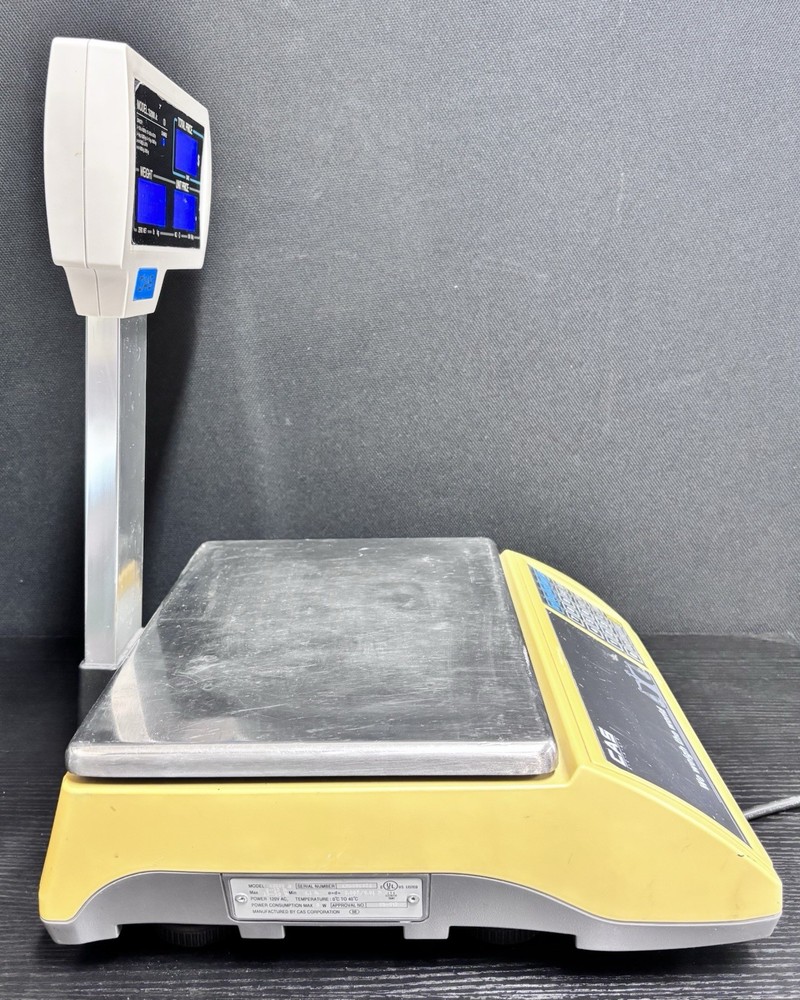 CAS S2000JR with customer display Price Computing Retail Scale Used