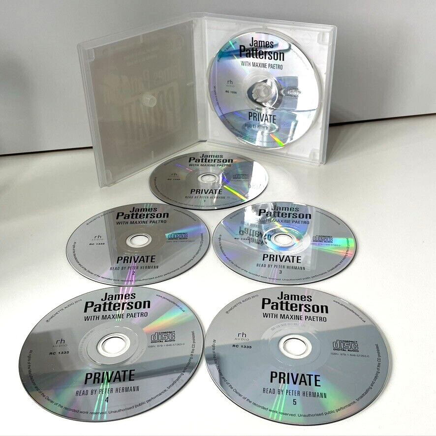 James Patterson 2 CD Audiobook Bundle Private plus Postcard Killers Unabridged