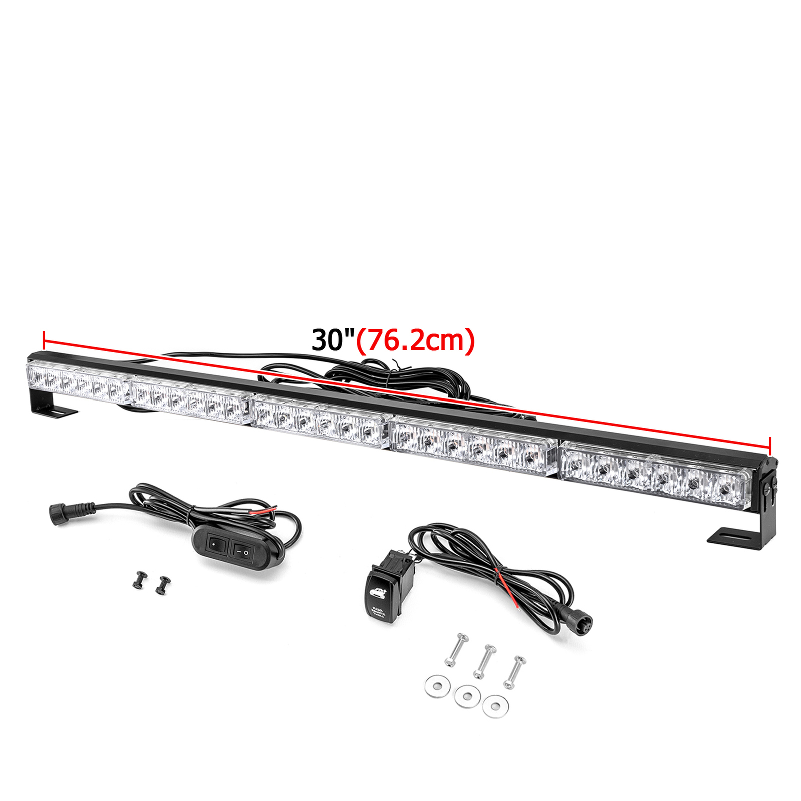 30" LED Light Bar Chase For Polaris RZR Can-AM UTV Off Road Reverse Strobe RYWYR