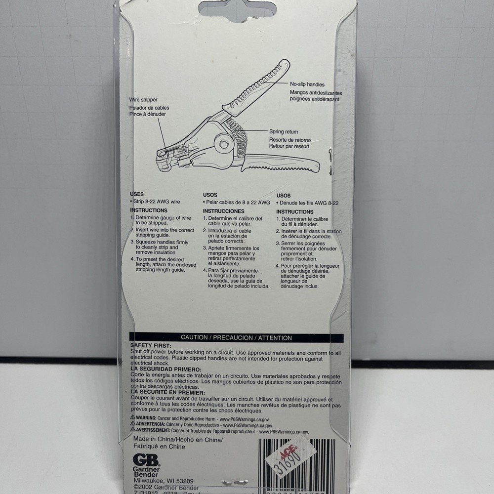 Easy Automatic Wire Stripper 8-22 AWG