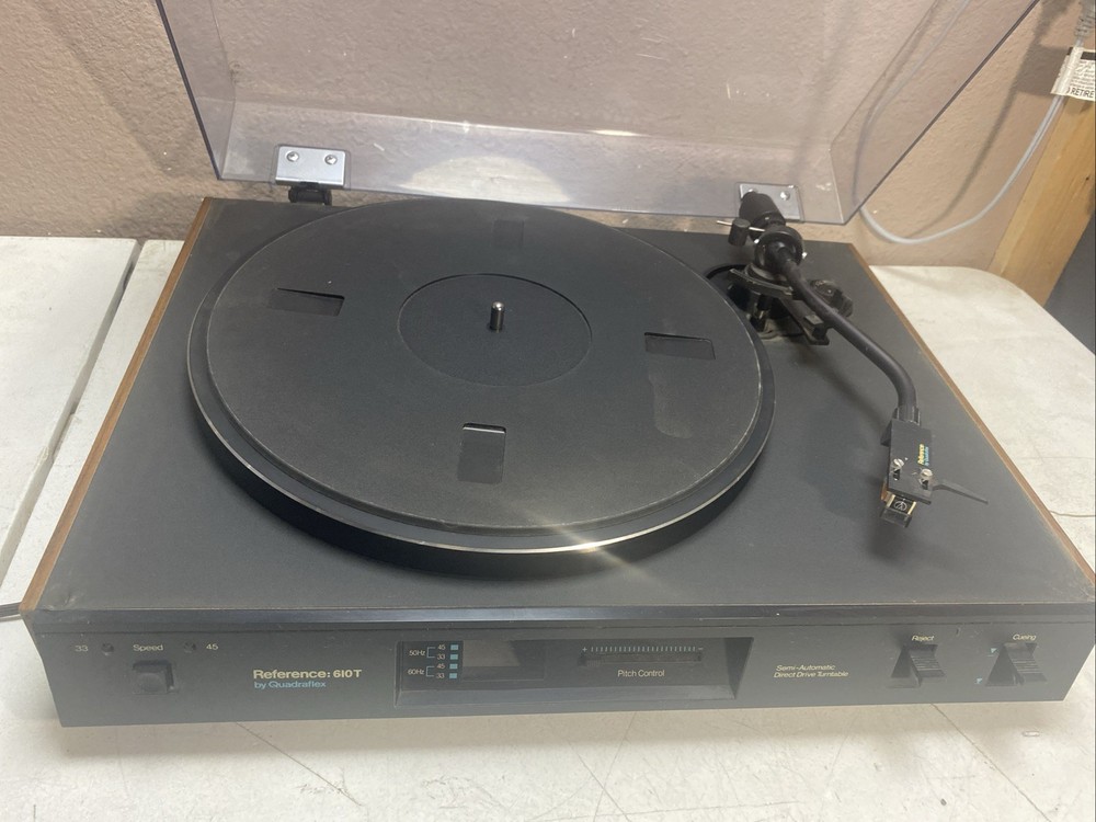 QUADRAFLEX REFERENCE 610T TURNTABLE / RECORD PLAYER (partly Working/read)