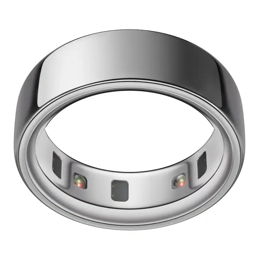 Oura Ring 4 Smart Activity Tracker Size 4 Silver Brand New