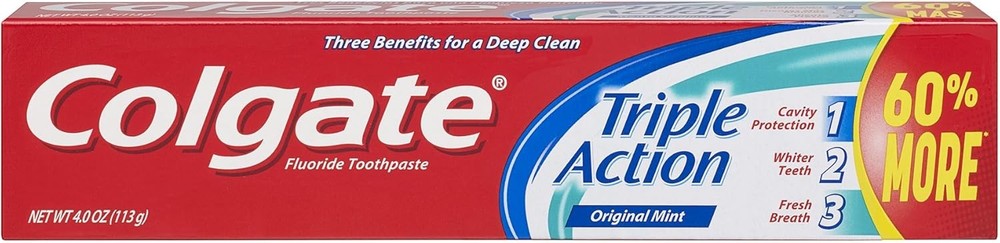 Coate Triple Act Tootaste, Mint - 4 ounce