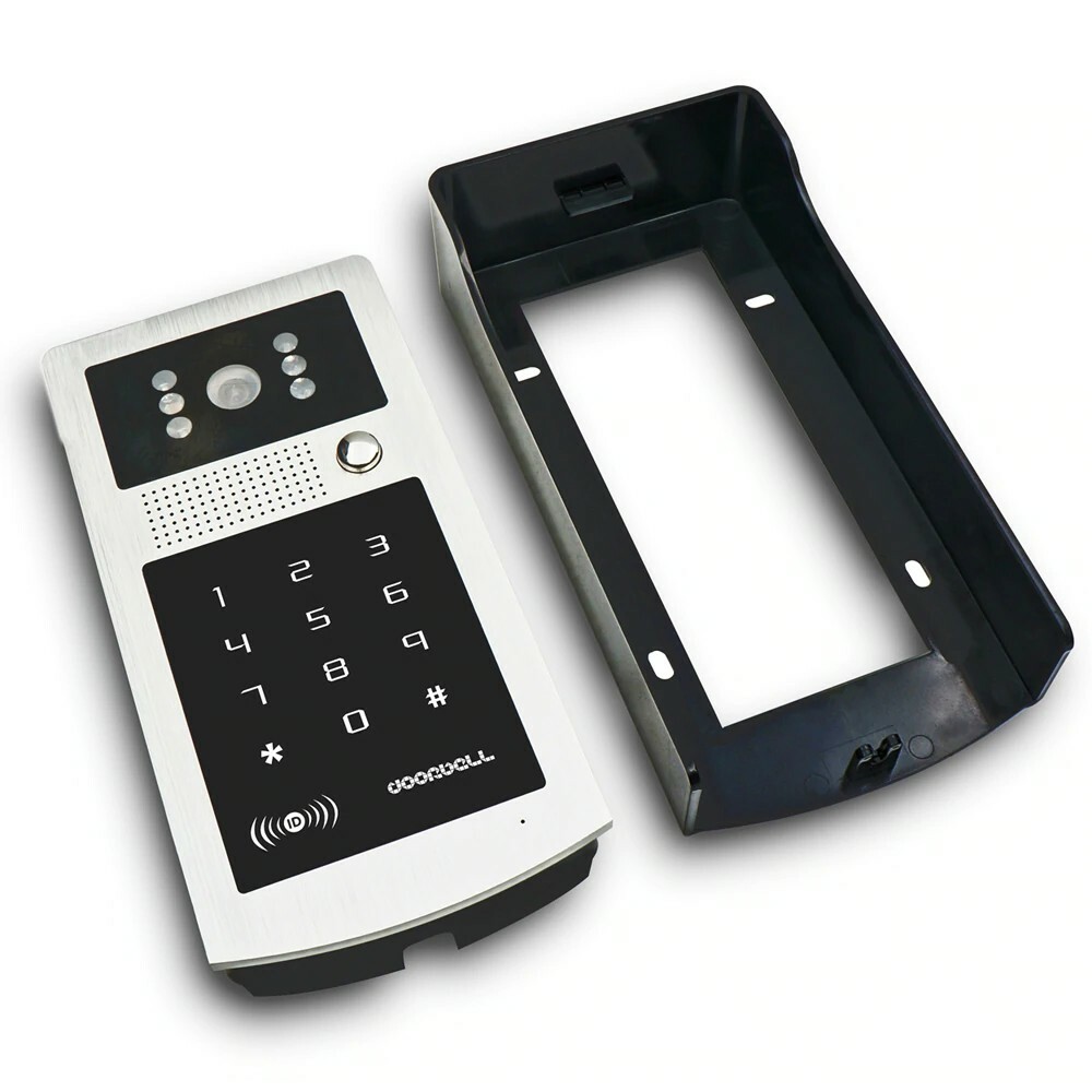 Wired 7" Video Door Phone Doorbell Intercom Entry System + IR RFID Code Keypad