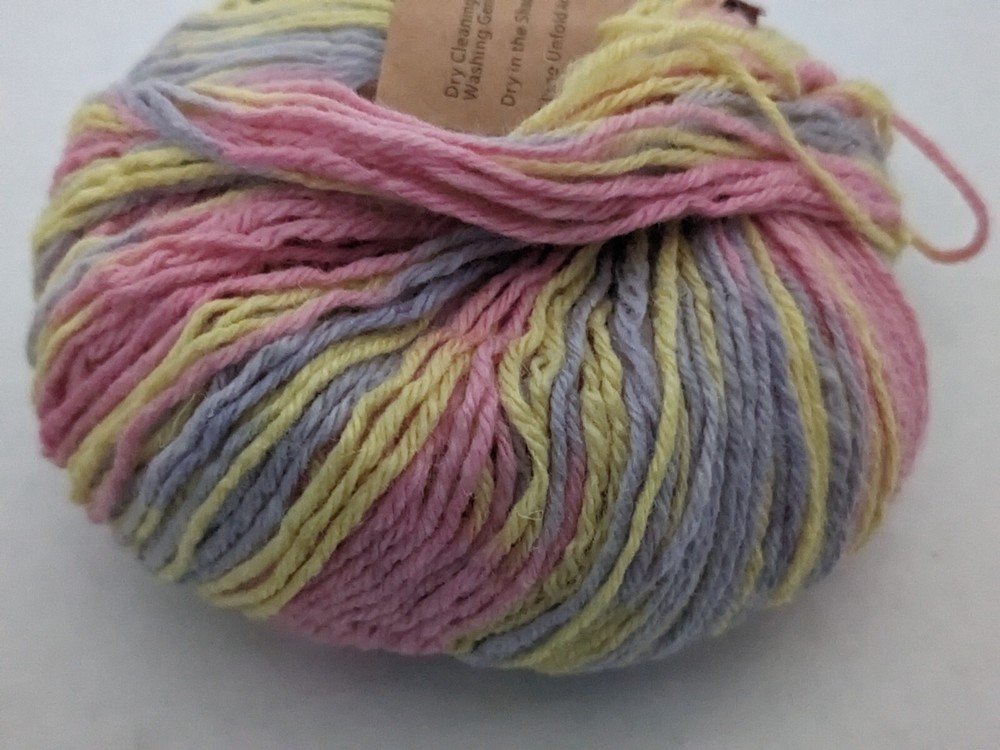 Txptco 100% Wool Yarn 5 Skeins Assorted Rainbow Gradient 50g
