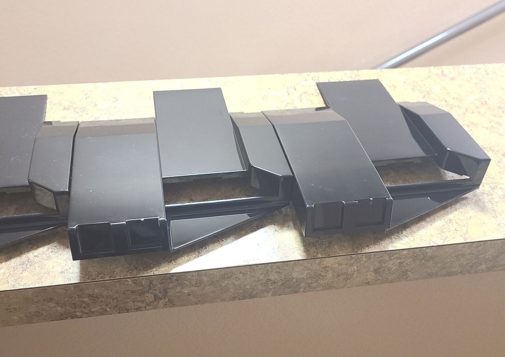 (AP) AUTOMATIC PRODUCTS SNACK MACHINE plastic chip shelf fronts - qty. 5