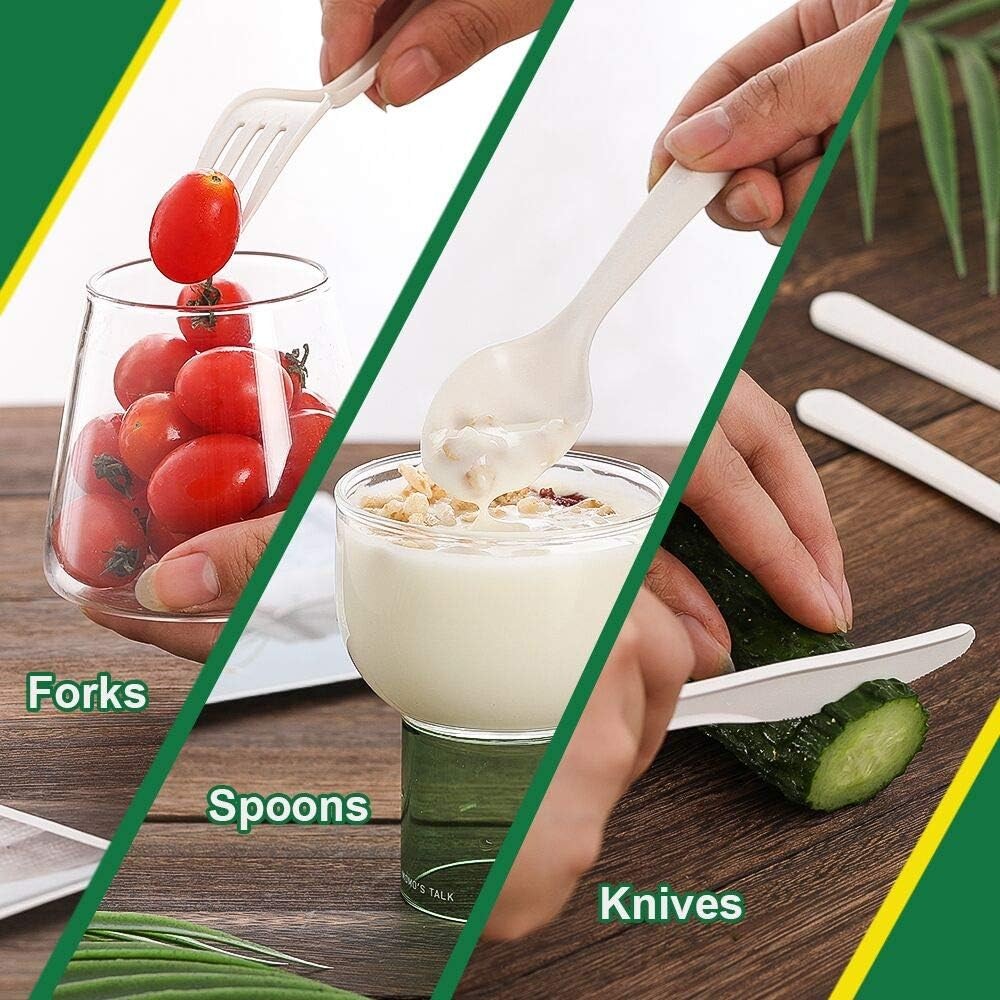 postable Utensils Set,Eco-Friendly Disposable Utensils & Flatware,