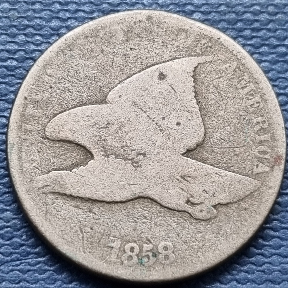 1858 Flying Eagle Cent 1c Circulated #97079