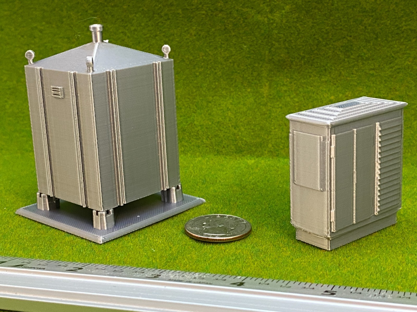 O Scale Signal Equipment Set – Relay Shed & Trackside Cabinet 1:48 Model RR