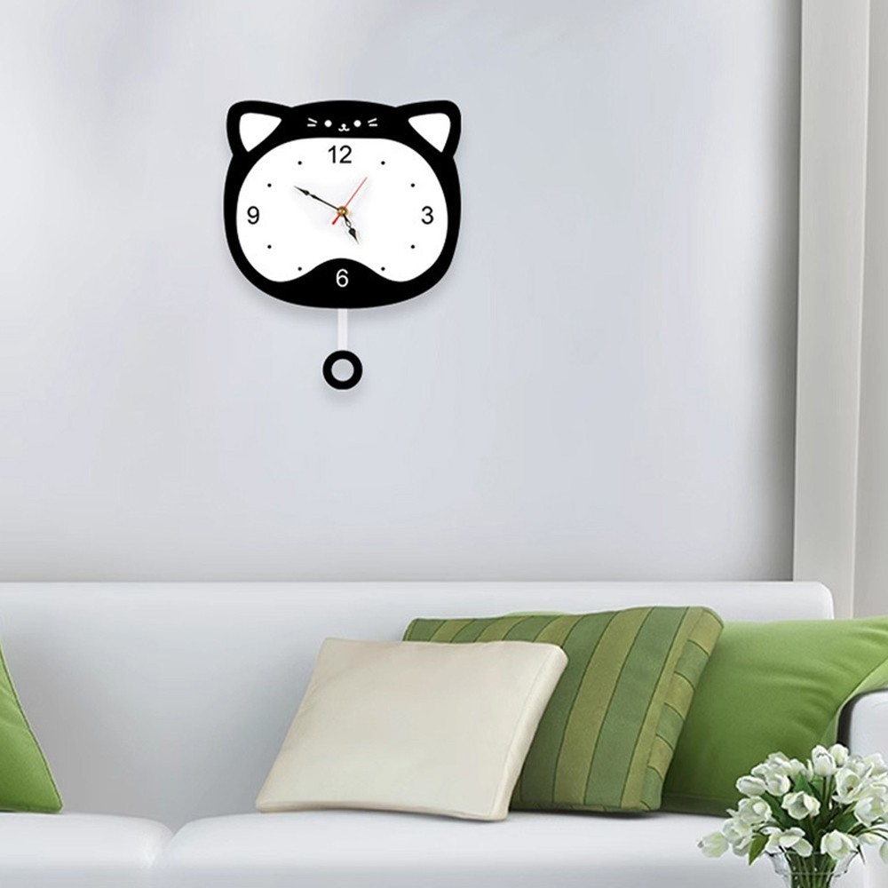 Acrylic Decor Quiet Environment Battery Powered Clock Easy Maintenance
