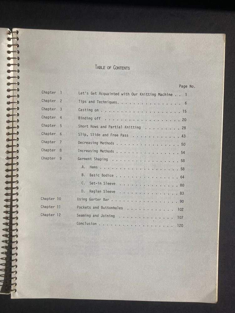 Tami Nobuyuki: Knitting Machine Workbook No. 1, Basic Techniques