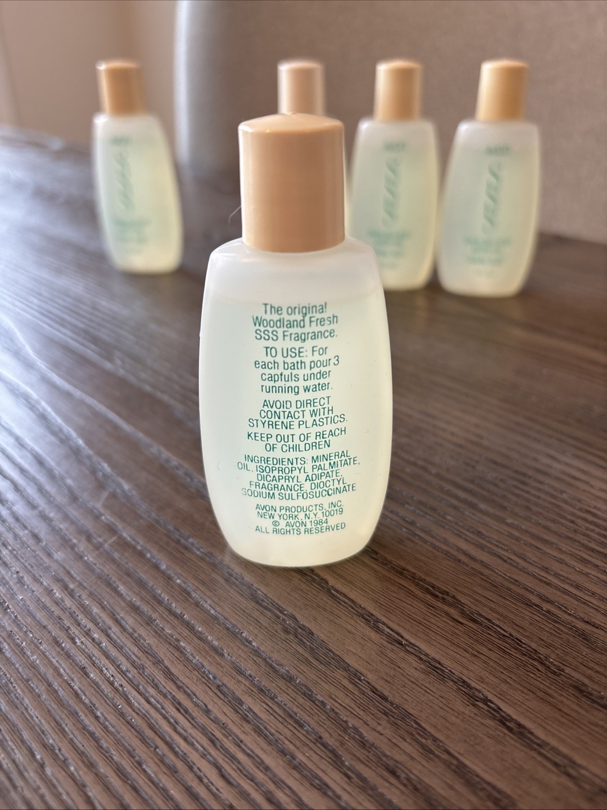 Avon Vtg Skin So Soft Original Bath Oil 1 Oz Trial Size 1984 Set Of 5 NEW Travel