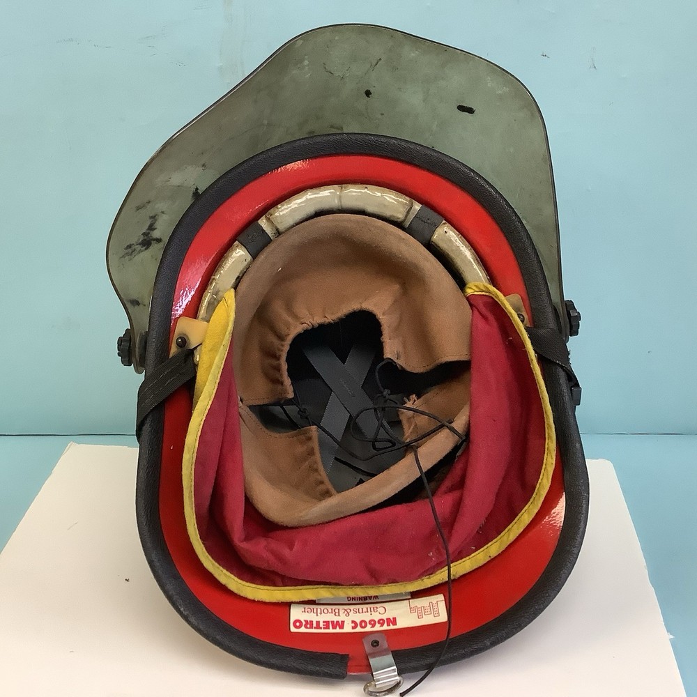 Instructor Fire Helmet Cairns & Bros. Red with Shield