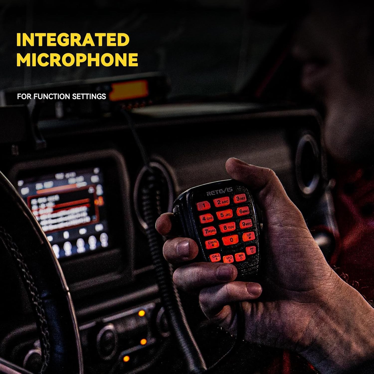 Retevis GMRS Mobile Radio 40W Mobile Transceiver Base Station 8 Repeater Channel