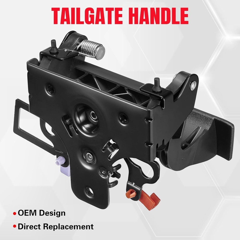 Tailgate Lock Handle Assembly for GMC Sierra 2500HD 3500HD & Chevy HD 2007-2014