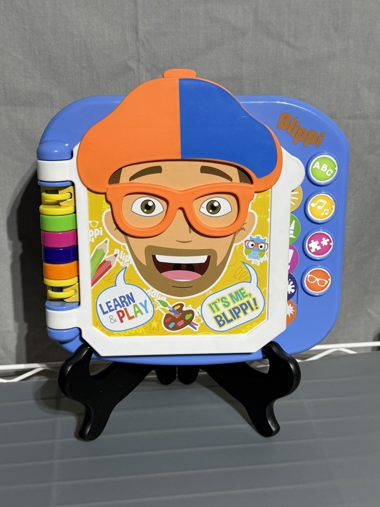 Blippi Learn & Play Word Book Interactive Light-Up Sounds Tested Works Moonbug