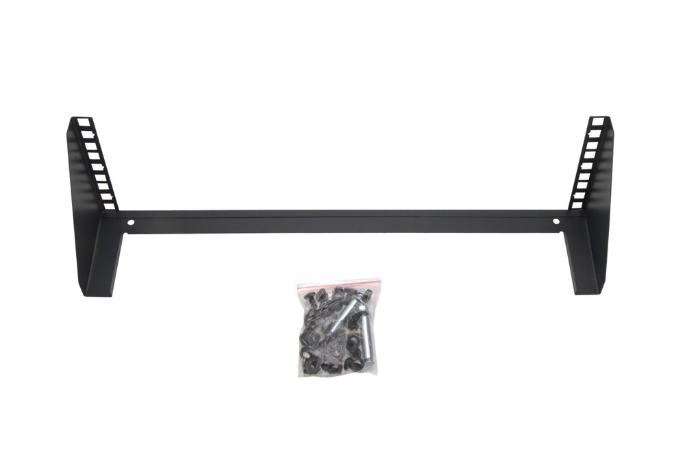 3U 19" Vertical Wall Mount Server Rack IT Bracket Space Saver w/Hardware Black