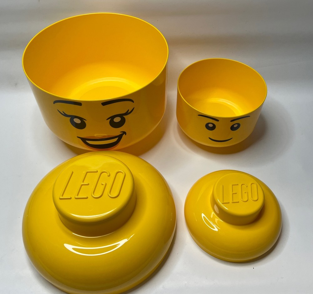LEGO X Target Storage Head Large 8" Wide Small Exclusive 2 Heads